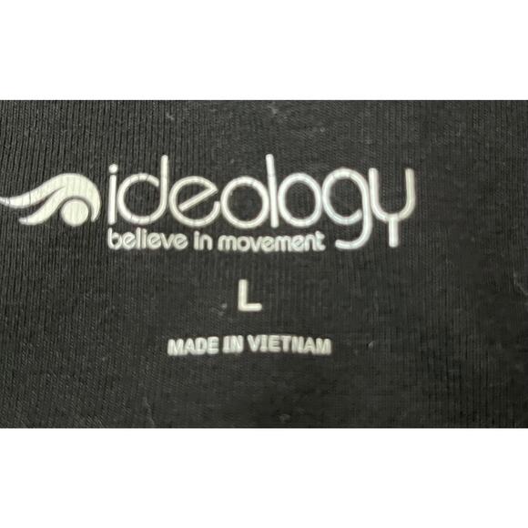 IDEOLOGY HIGH RISE ACTIVEWEAR LEGGINGS, WOMENS, L, BLACK W/PINK TRIM,FULL LENGTH - Picture 9 of 11